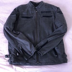 Harley Davidson mens motto jacket canvas